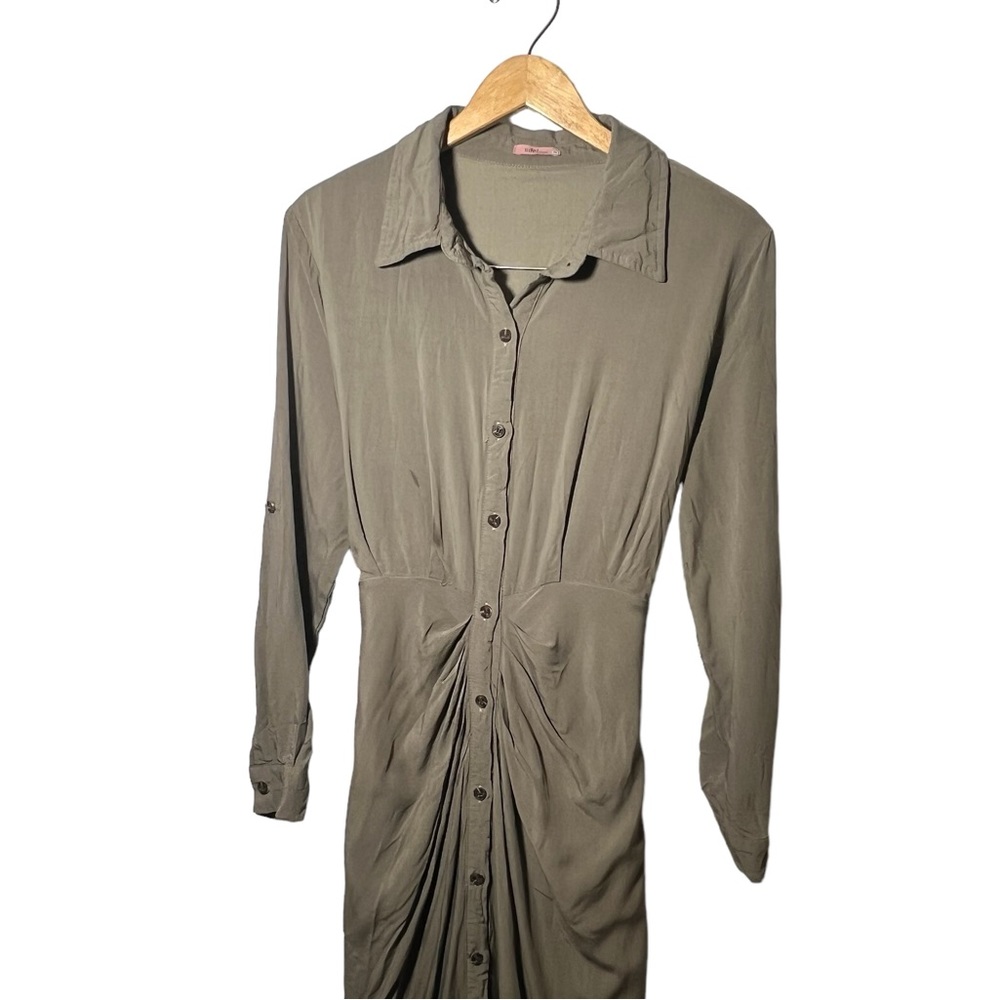 UDEL‎ NY Button Down Midi Shirt Dress - Picture 3 of 6
